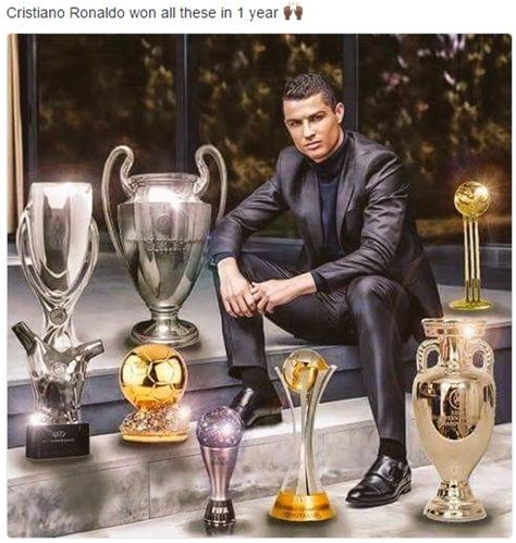 See All The Trophies Christano Ronaldo Won In One Year (photo) - Sports ...