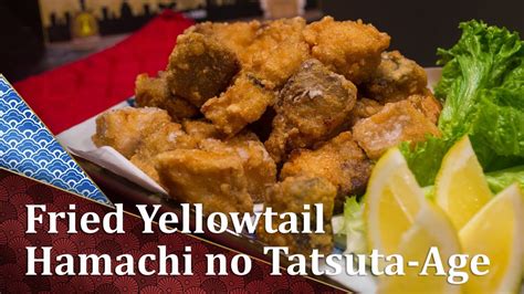 Hamachi Tatsuta Age Fried Yellowtail Tuna Cooking Japanese Recipe