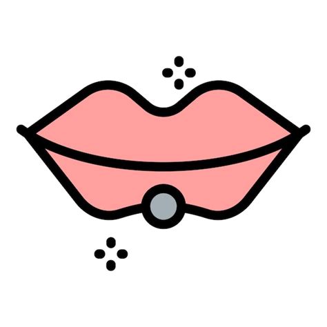 Premium Vector Pearl Lips Piercing Icon Outline Pearl Lips Piercing