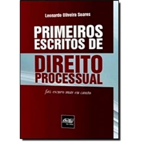 Primeiros Escritos De Direito Processual No Shoptime