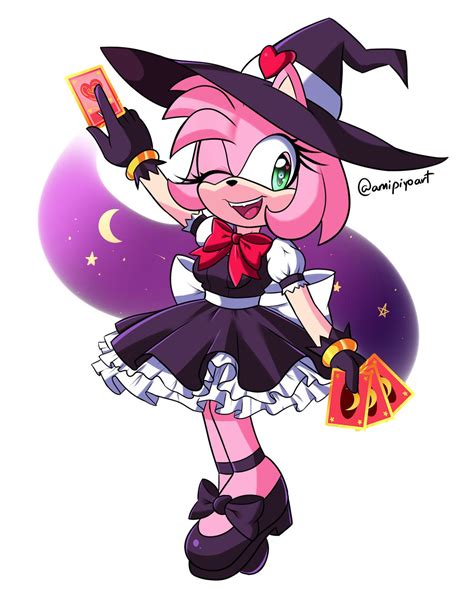 Witch Amy By Melliepiyo R Sonicthehedgehog