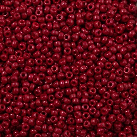 Miyuki Round Seed Bead 110 Opaque Dyed Maroon 22g Tube 1464 Aura Crystals Llc