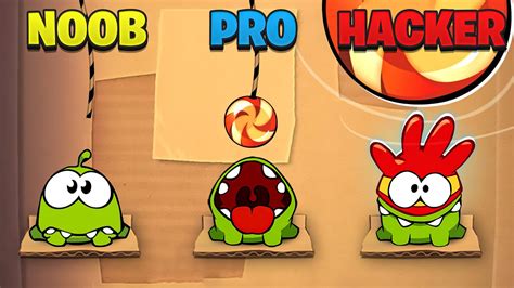 Noob Vs Pro Vs Hacker In Cut The Rope Youtube