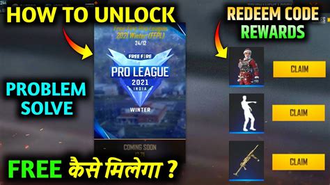 Free Fire New Event Free Fire Pro League India How To Open