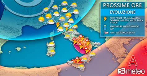 Meteo Prossime Ore Con Maltempo Anche Intenso E Rischio Nubifragi E