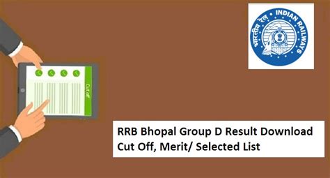 RRB Bhopal Group D Result 2025 Railway RRC WCR Jabalpur Level 1 Cut Off