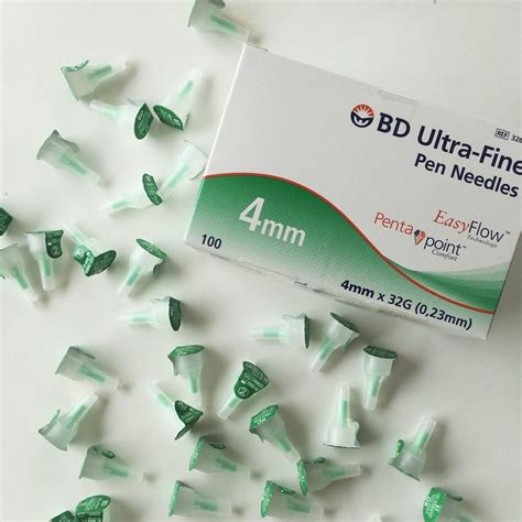 BD Micro Fine Plus 4mm Jarum Insulin BD Ultra Fine Plus 0 23mm 32G X