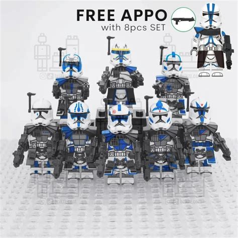 Star Wars St Armoured Jetpack Clone Troopers Minifigure Set Of Pcs