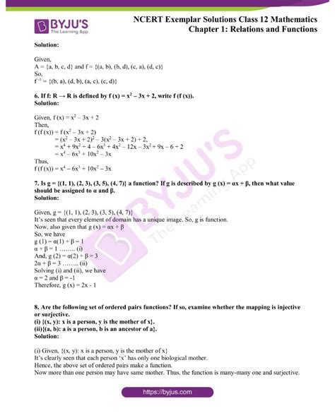 Ncert Exemplar Solutions For Class 12 Maths Chapter 1 Relations And