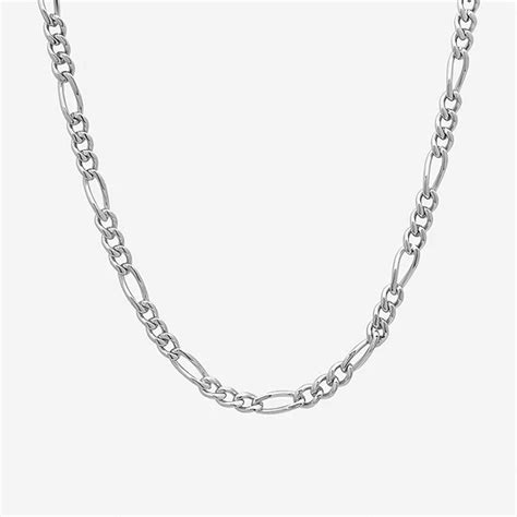 Mens Figaro Chain Necklace In Stainless Steel Jcpenney