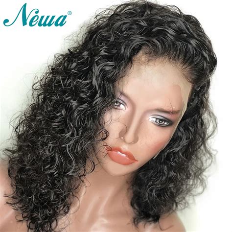 13x6 Short Lace Front Human Hair Wigs For Black Women NYUWA Brazilian