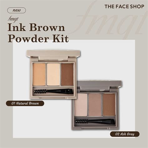 Fmgt Ink Brow Powder Kit 02 Ash Gray Line Shopping