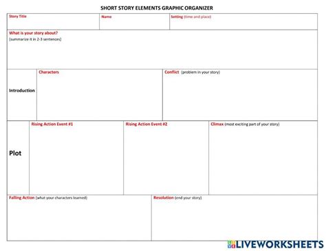 Story Arc activity | Live Worksheets - Worksheets Library