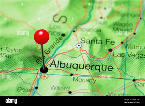 Albuquerque Cubri Un Mapa De Nuevo M Xico Estados Unidos Fotograf A