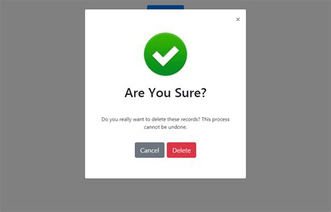 Delete Modal In Bootstrap 4 Modal Messages Templates