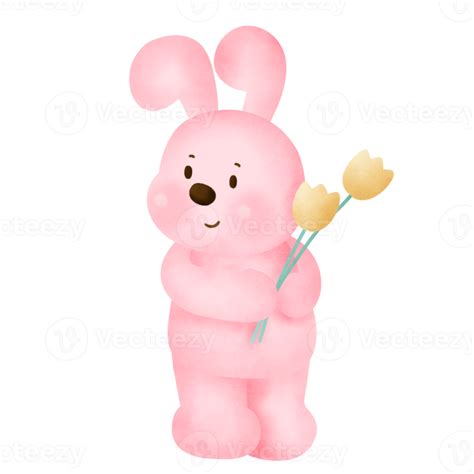 Watercolor Easter Bunny 21096435 Png