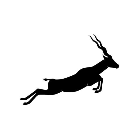 antelope silhouette vector logo 26566737 Vector Art at Vecteezy