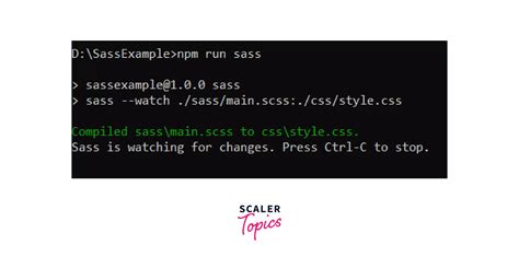 Install Sass Scaler Topics