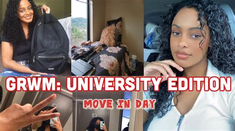 Grwm 1st Day Back To University Move In Vlog Youtube