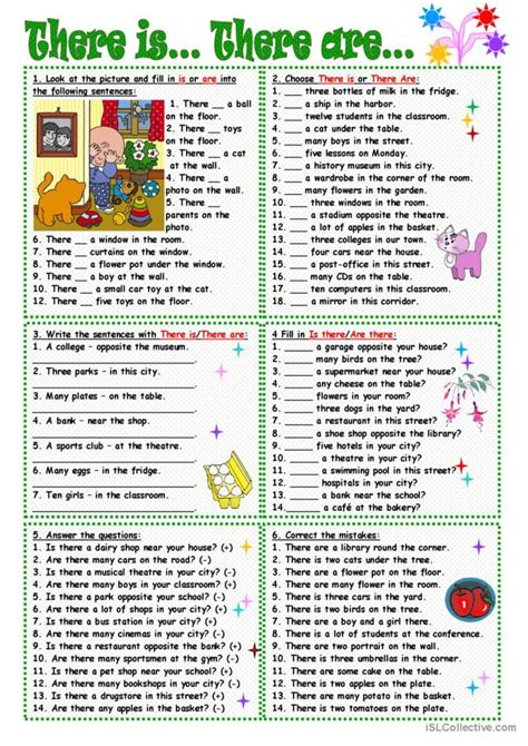 There Is There Are English Esl Worksheets Pdf And Doc