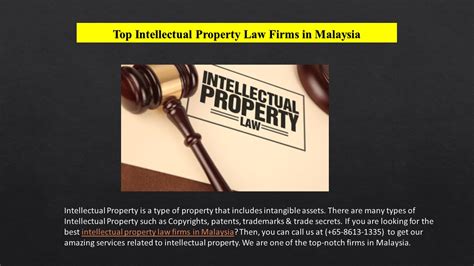 Ppt Best Intellectual Property Law Firms In Malaysia Powerpoint