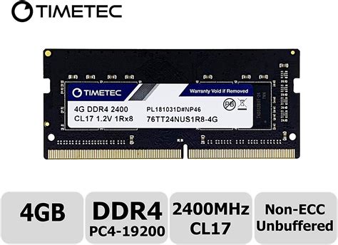 Timetec Hynix IC 4GB DDR4 2400MHz PC4 19200 Unbuffered Non ECC 1 2V