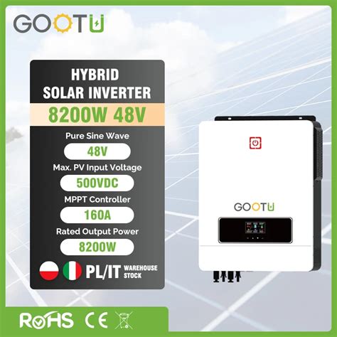 Gootu W Hybrid Solar Inverter Converter Kw V Vac Mppt