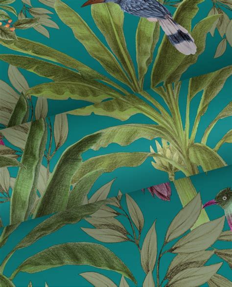 Papier peint Jungle intissé collection Paradise d Esta Home motif