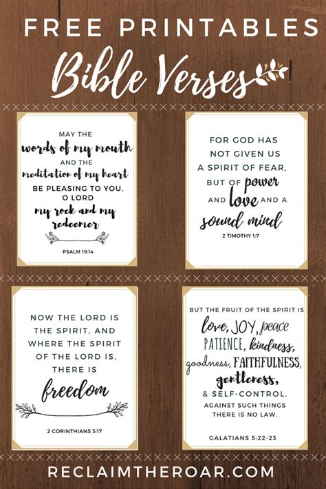 These Printable Bible Verses Are Free, And Are Perfect To Help Your ...