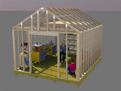 Storage Shed Building Plans, 12x16 Gable Shed plans