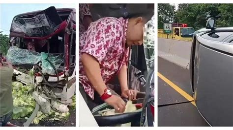 5 Fakta Kecelakaan Beruntun 10 Kendaraan Di Tol Cipularang Diduga Bus