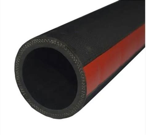 Black 8 Mm Thick Round Discharge Rubber Hose For Industrial Use At Best