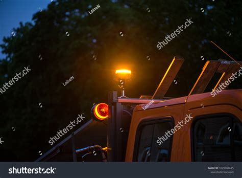 Yellow Warning Lights On Dump Truck Stock Photo 1029904675 Shutterstock