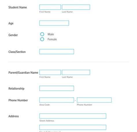 School Uniform Order Form Template Jotform