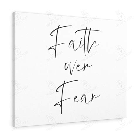 Scripture Canvas Faith Over Fear Christian Bible Verse Meaningful Framed Prints Canvas