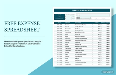 Free Income & Expense Spreadsheet - Google Sheets, Excel | Template.net