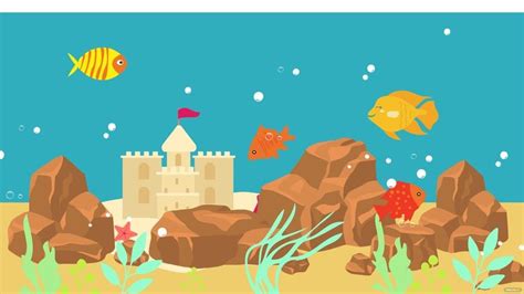 3D Rock Background Aquarium in Illustrator, SVG, JPG, EPS, PNG ...