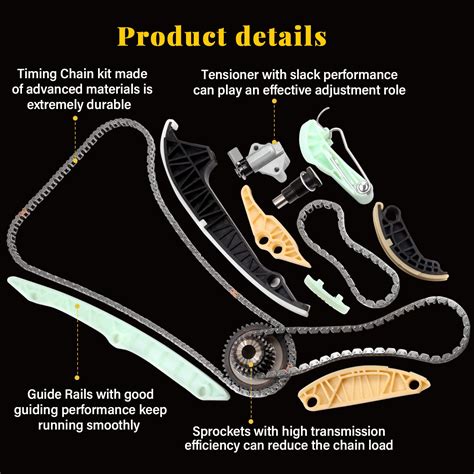 サントスピンク WINISON 13 PCS Timing Chain Tensioner Kit 06 H 109 467 N A 3 A