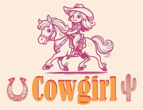 Pin Up Cowgirl Vector Art Icons And Graphics For Free Download