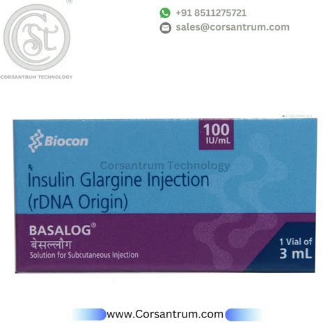 Basalog Iu Insulin Glargine Injection Packaging Size Ml In