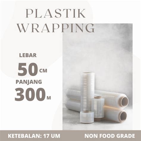 Jual Plastik Wrap Wrapping Stretch Film Bening Delkowrap X