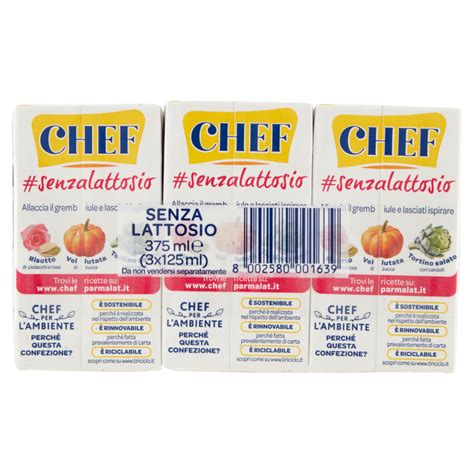 Chef Panna Senza Lattosio 3 X 125 Ml Carrefour