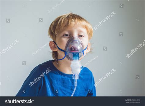 Boy Making Inhalation Nebulizer Home Stock Photo 759594073 Shutterstock