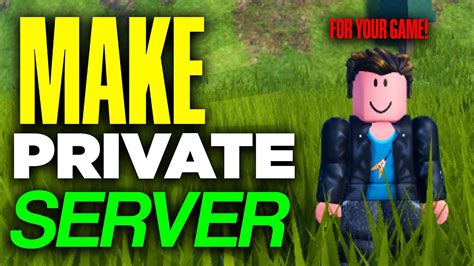 How To Make A Private Server For Your Roblox Game Youtube