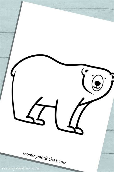 Adorable Polar Bear Templates Free Printables