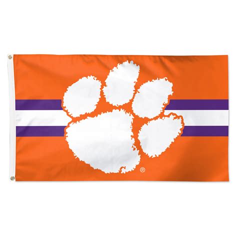 Wincraft Clemson Tigers 3 X 5 Horizontal Stripe Deluxe Single Sided