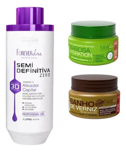 Progressiva Semi Definitiva Forever Liss 3d Orgânica 1 L Frete grátis