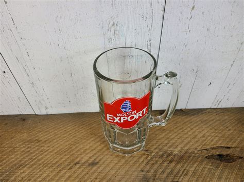 Vintage Molson Export Beer Mug Classic Canadian Beer Glass Etsy Australia