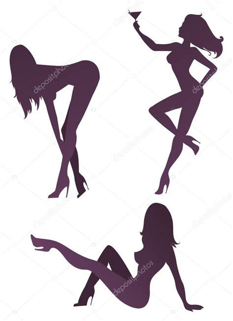 Sexy Silhouetten Stock Vektorgrafik Von ©deedl 47785765