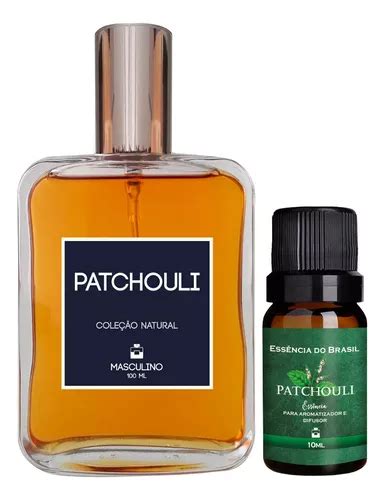 Kit Perfume Masculino Patchouli 100ml Essência D Patchouli